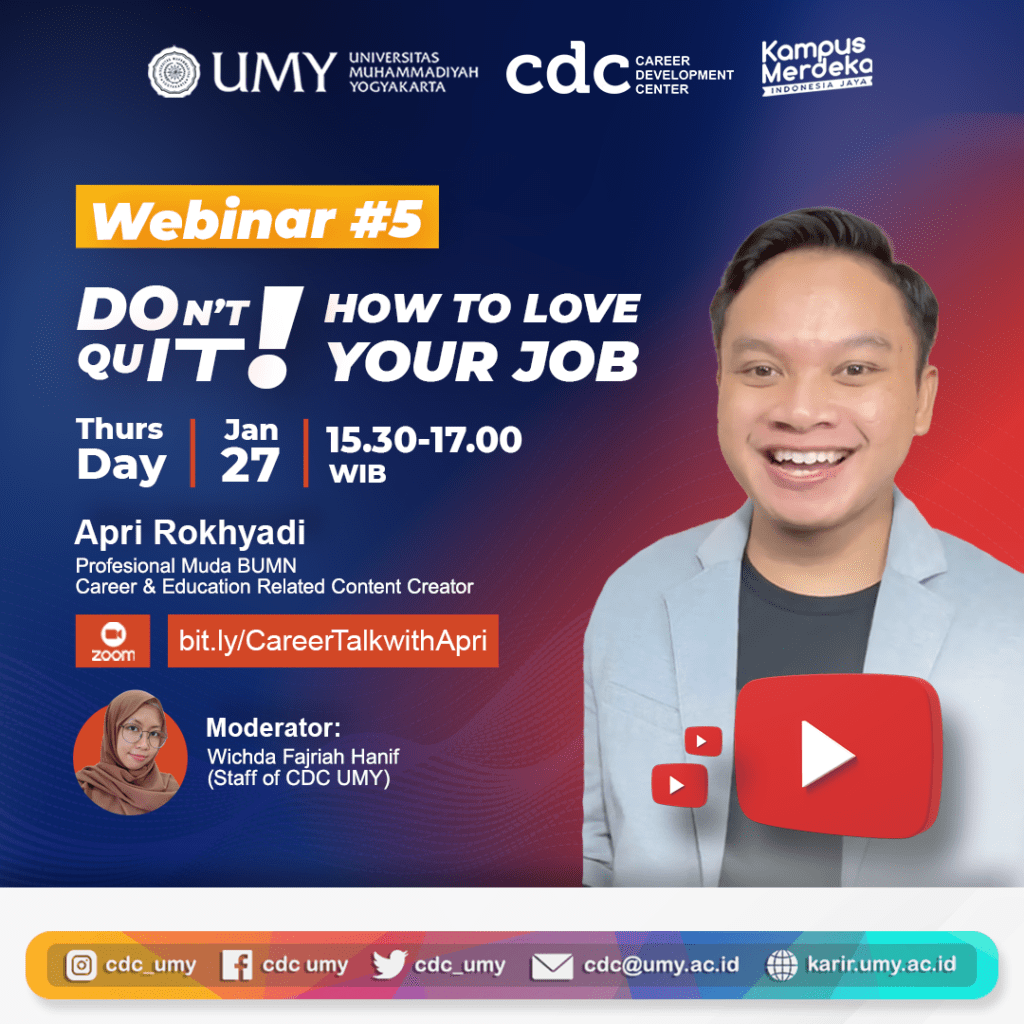 [CAREER PREPARATION SERIES 5: Don’t quit!: How To Love Your Job]