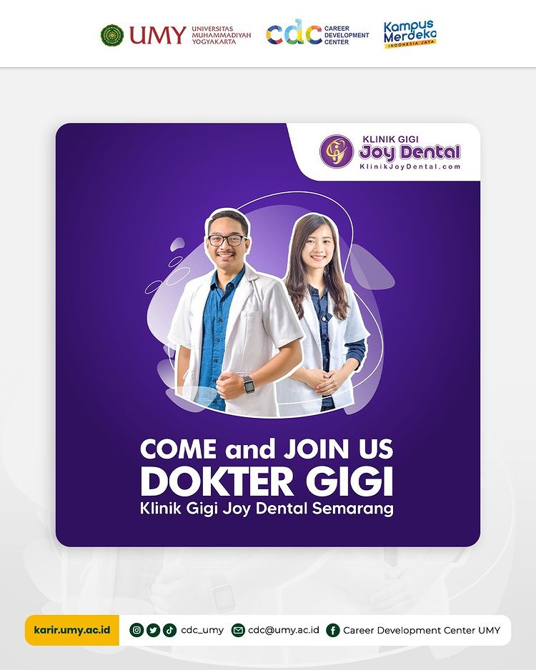 [INFO LOWONGAN PEKERJAAN 2022: Klinik Gigi Joy Dental Semarang]